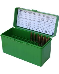24RL-60-10 Patronenbox 60 Schuss Klappdeckel – .270 Win / .30-06 / 25-06 – grün