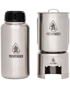 Pathfinder 32oz Edelstahl Wasserflaschen-Kochset