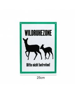 Aluminium Schild „Wildruhezone“