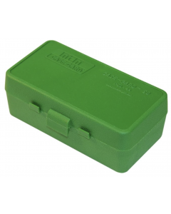 24P50-44-10 MTM Case Gard Ammo Box 50 Round Flip-Top 41 44 45 LC Green