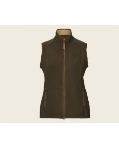 Härkila Sandhem Sherpa Fleece Weste Damen in Demitasse Brown